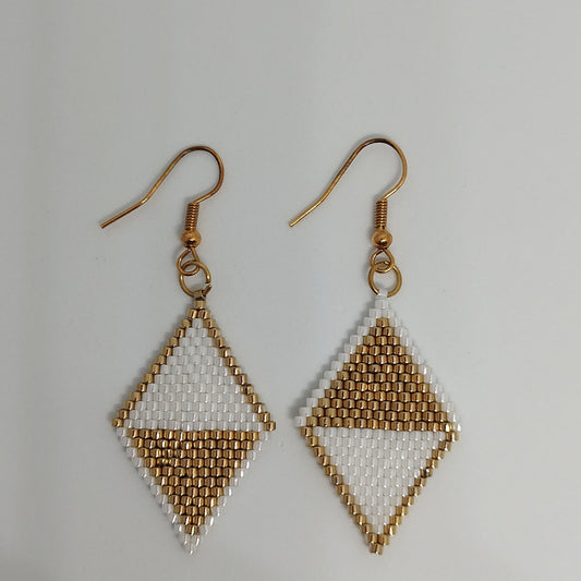 Boucle d'oreille losange